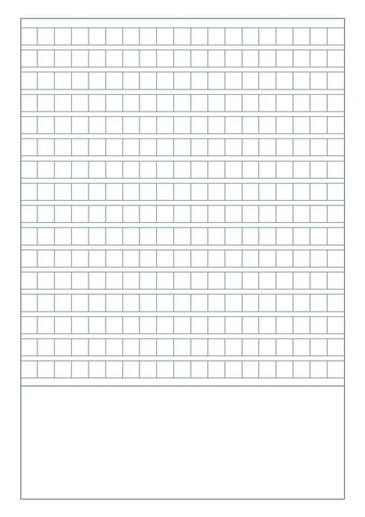 简约绿色方格纸作文纸记录纸学习纸稿纸作文纸