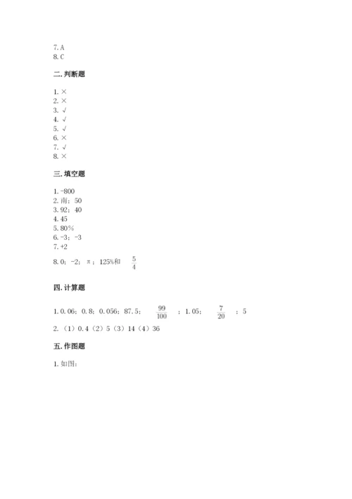 沪教版数学六年级下册期末检测试题含答案【巩固】.docx