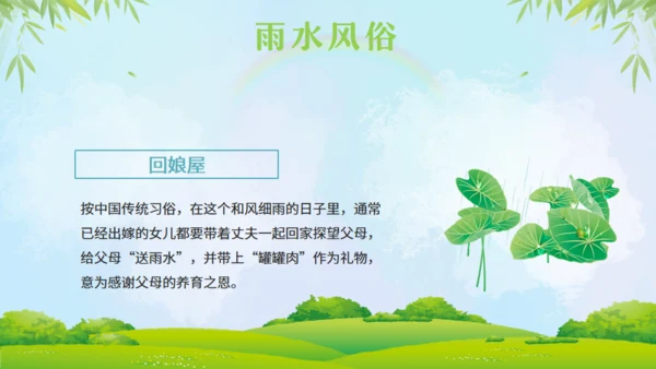 雨水节气通用PPT