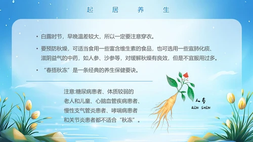 美丽的梦幻传统节气白露PPT模板