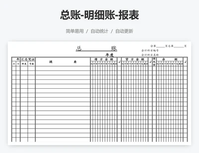 总账-明细账-报表