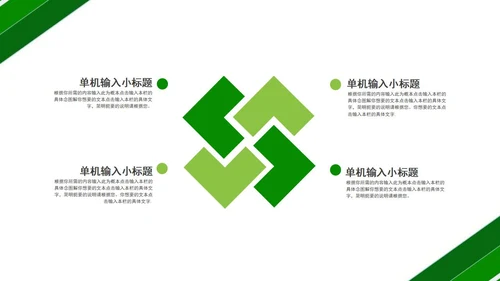 绿色简约几何形状教学教育培训PPT模板
