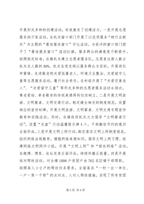乡镇省级文明单位复查工作自查报告.docx