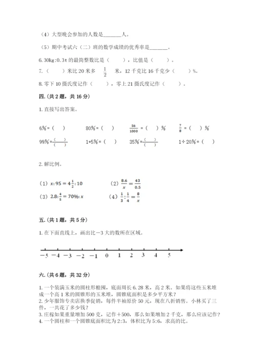 小学毕业班数学检测题及完整答案【精选题】.docx