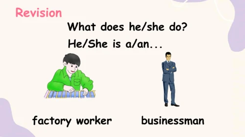 Unit 5 What does he do? PB Let's talk 课件+素材(共32张PP