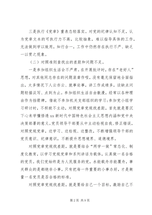 对照党员标准找差距20XX年字.docx