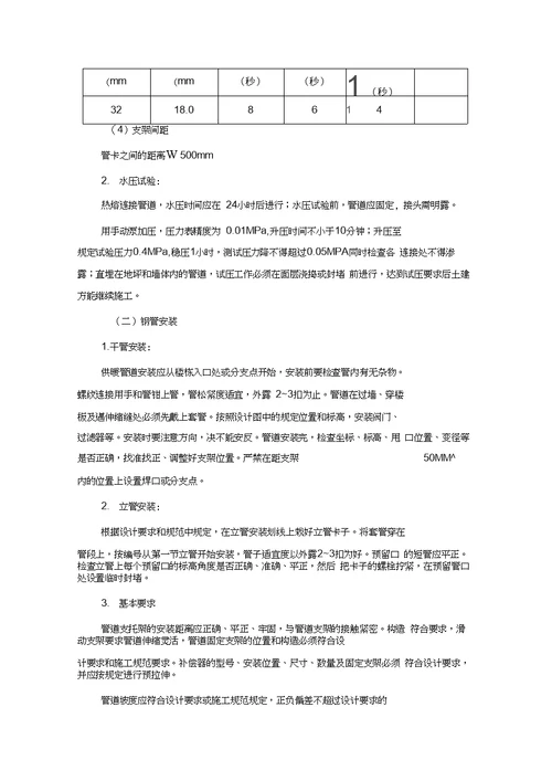 采暖工程改造工程施工方案：