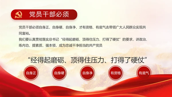 大气党风廉政建设述职报告动态PPT