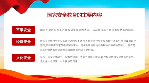 时尚大气简约国家安全教育日国家安全你我有责主题PPT模板