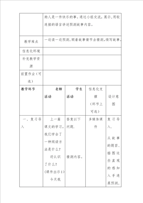 13胡萝卜先生的长胡子教学设计2