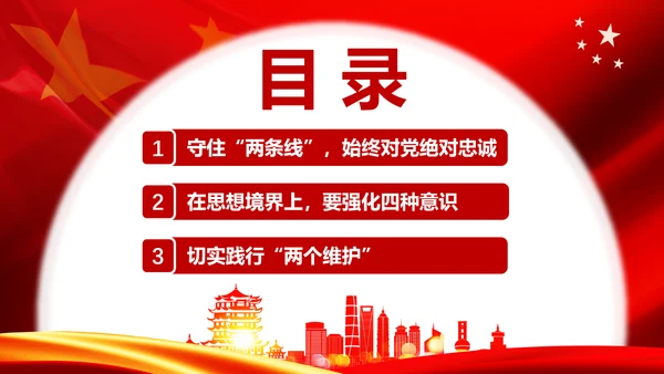 党政严守政治纪律践行两个维护PPT课件