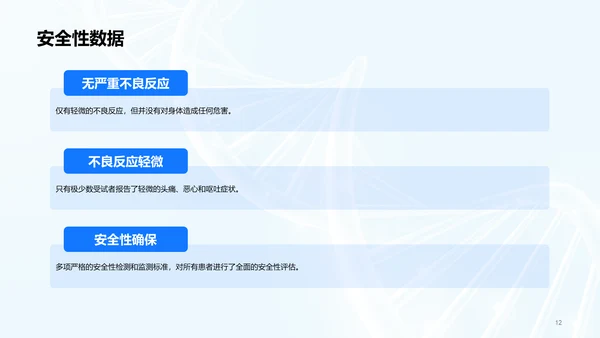 蓝色创意生物医疗研发报告发布会PPT模板