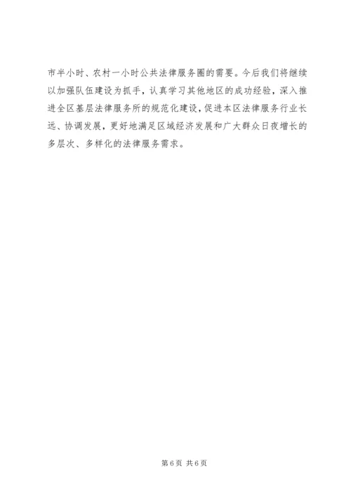 基层法律服务建设调研报告精编.docx