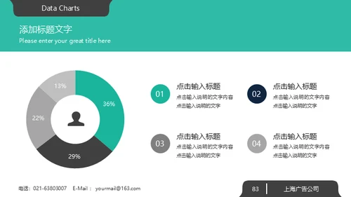 绿色系大气欧美商务风企业宣传通用PPT模板