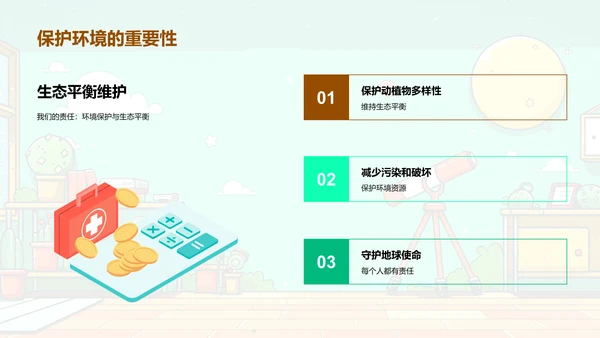 自然科学基础课PPT模板
