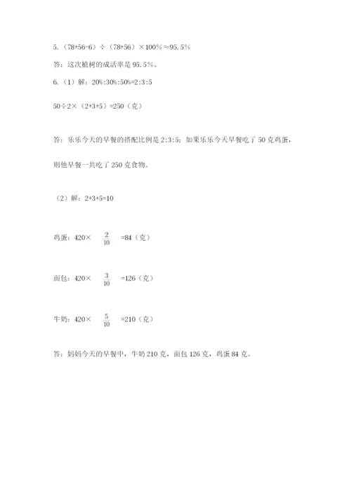 小学六年级升初中模拟试卷附完整答案（典优）.docx