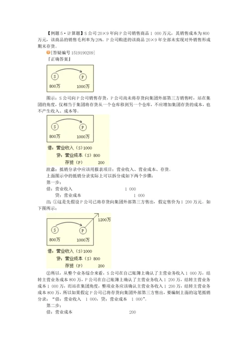 合并报表抵销分录--很好的资料.docx