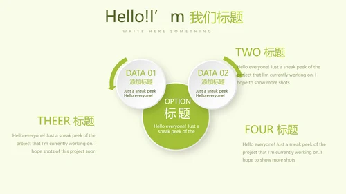 绿色小清新春季护肤宣传动态PPT