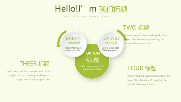 绿色小清新春季护肤宣传动态PPT