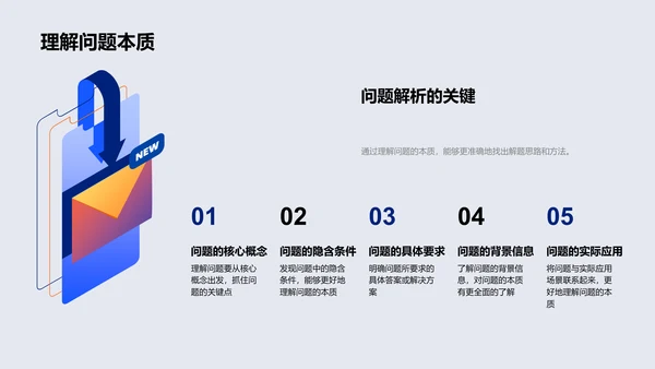 数学作业解析报告PPT模板