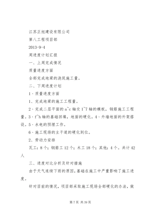 文熙楠苑18X17X16X周进度计划汇报1.docx