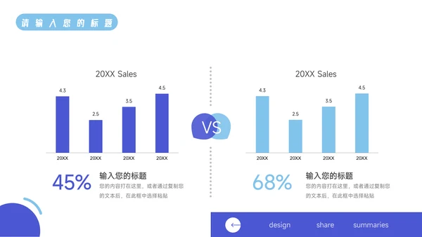 蓝色简洁欧美风活动执行方案汇报PPT模板