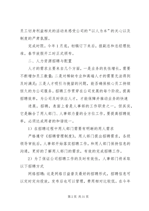 人力资源公司工作计划.docx