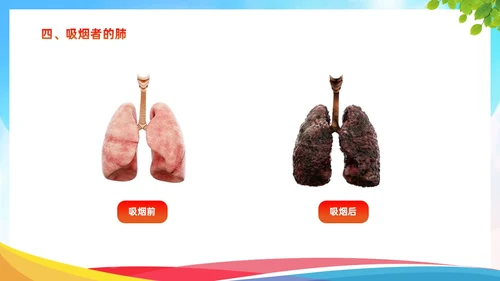 蓝色清新简约关爱健康远离烟酒禁烟禁酒主题班会PPT