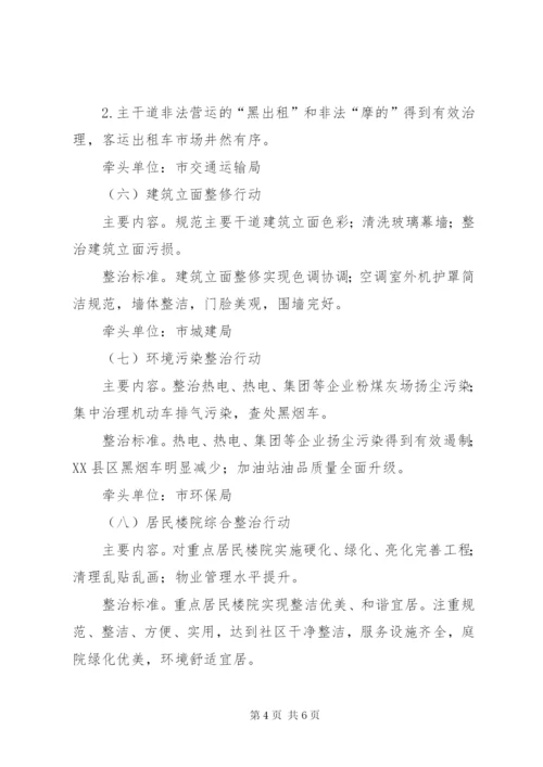 市政办XX县区环境整治方案.docx