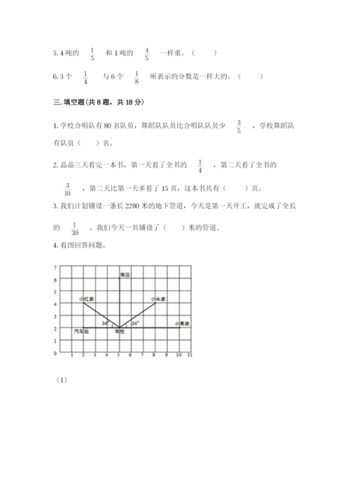 人教版六年级上册数学期中测试卷1套.docx