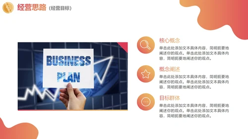 简约渐变商务经营业绩分析报告PPT模板