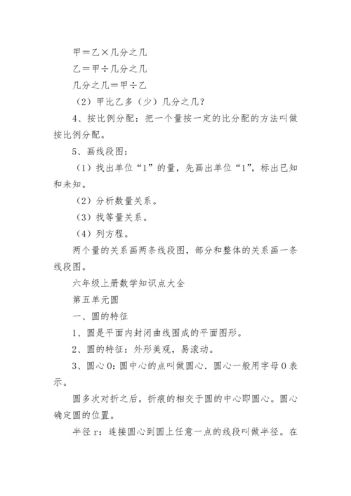 人教版六年级上册数学知识点总结.docx