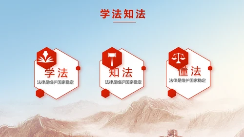 深入学习宪法宣传法治思想公开课活动PPT