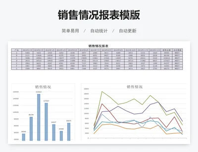 销售情况报表模版