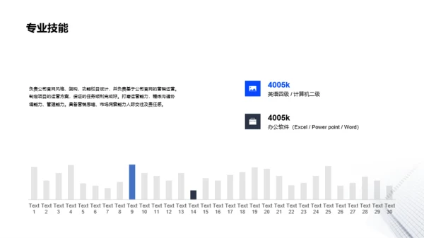 白色建筑商务风个人简历PPT案例