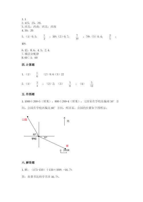 六年级数学上册期末考试卷附参考答案【综合题】.docx