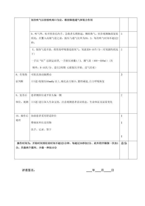 查体及心肺复苏临床医生实践操作考核方案.docx