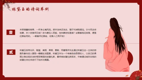 《红楼梦》林黛玉人物特点介绍通用PPT模板