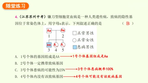 7.2.3基因的显性和隐性-八年级生物人教版下学期同步精品课件(共36张PPT)