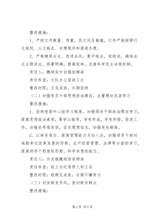 党的群众路线教育实践活动整改落实方案2.docx