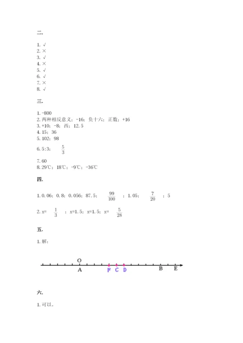 实用小学数学青岛版六年级下册期末测试卷【夺冠系列】.docx