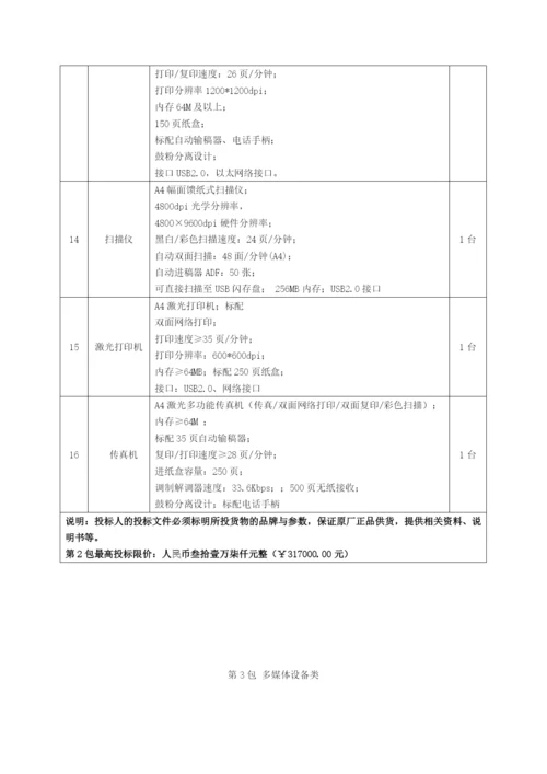 安庆师范学院教学仪器设备购置采购清单统计表.docx