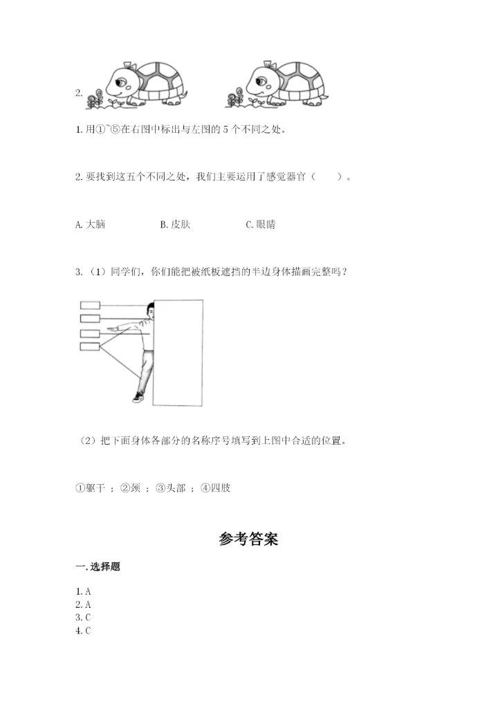 教科版小学科学二年级下册 期末测试卷带答案（模拟题）.docx