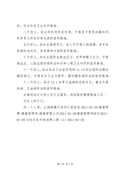 引用施官镇卫生院健康教育工作计划.docx