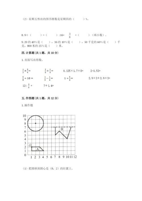 小学数学六年级上册期末考试试卷含答案（轻巧夺冠）.docx