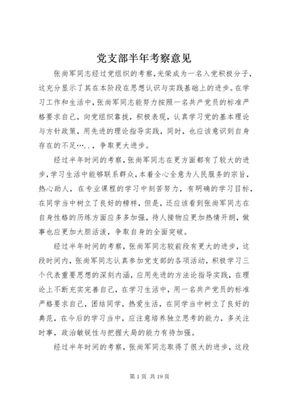 党支部半年考察意见.docx