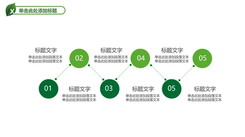 绿色教育培训校园宣传PPT模板