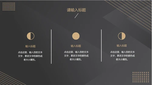 黑色高端商务总结汇报PPT模板