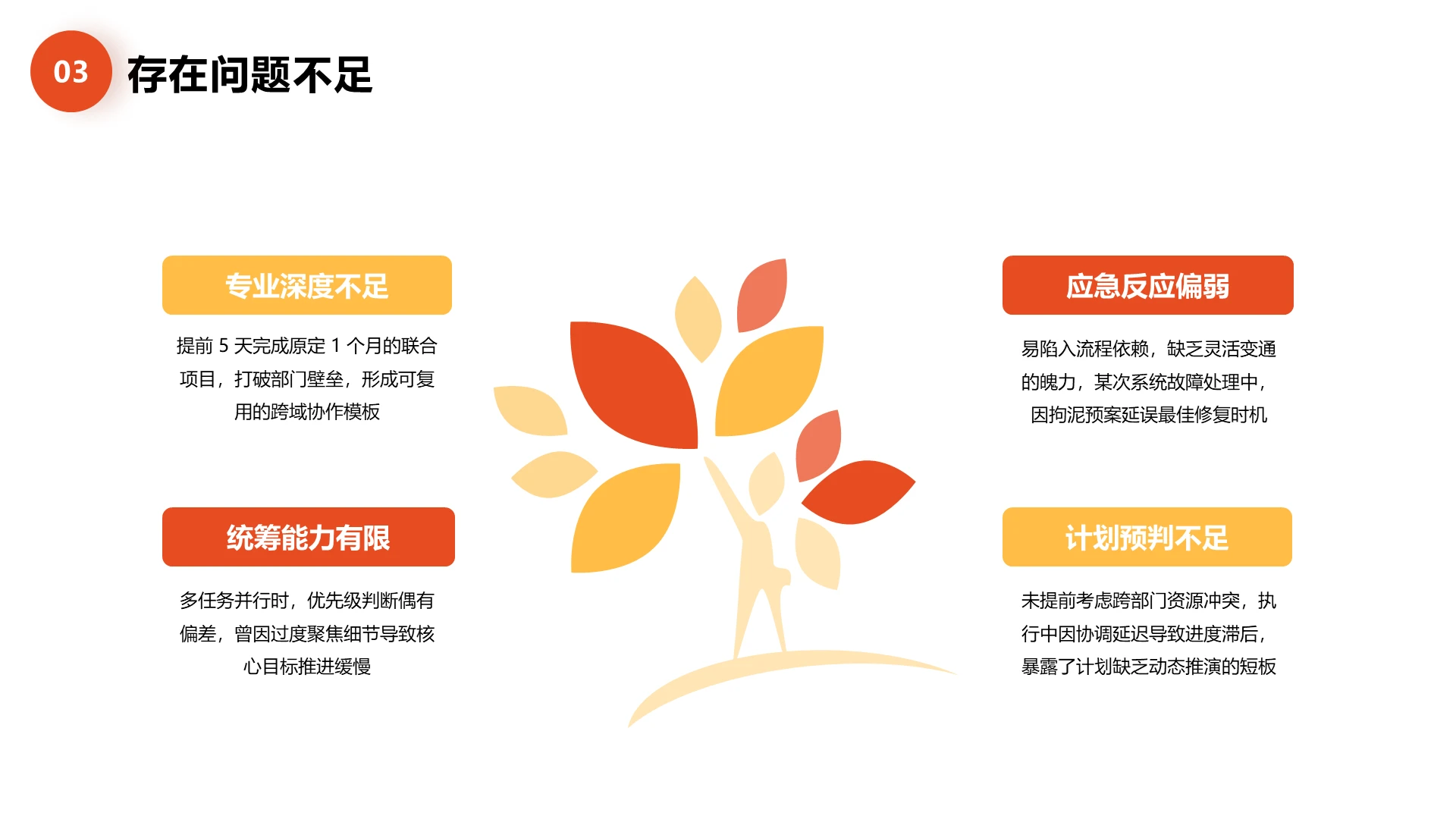 红色商务风纯文字工作概述PPT关系页