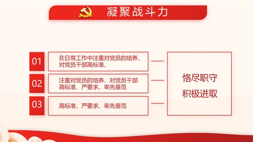 红色党支部开展工作总结汇报计划动态PPT模板